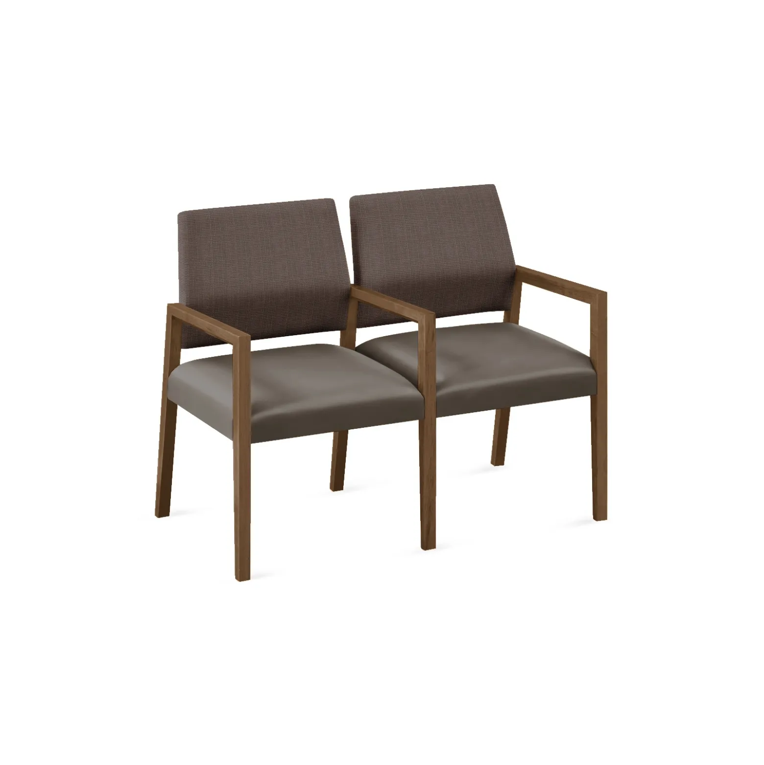 Hampton 2 Seat Sofa with Center Arms in Designer Upholstery