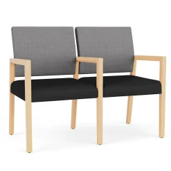 Hampton 2 Seat Sofa with Center Arms in Designer Upholstery