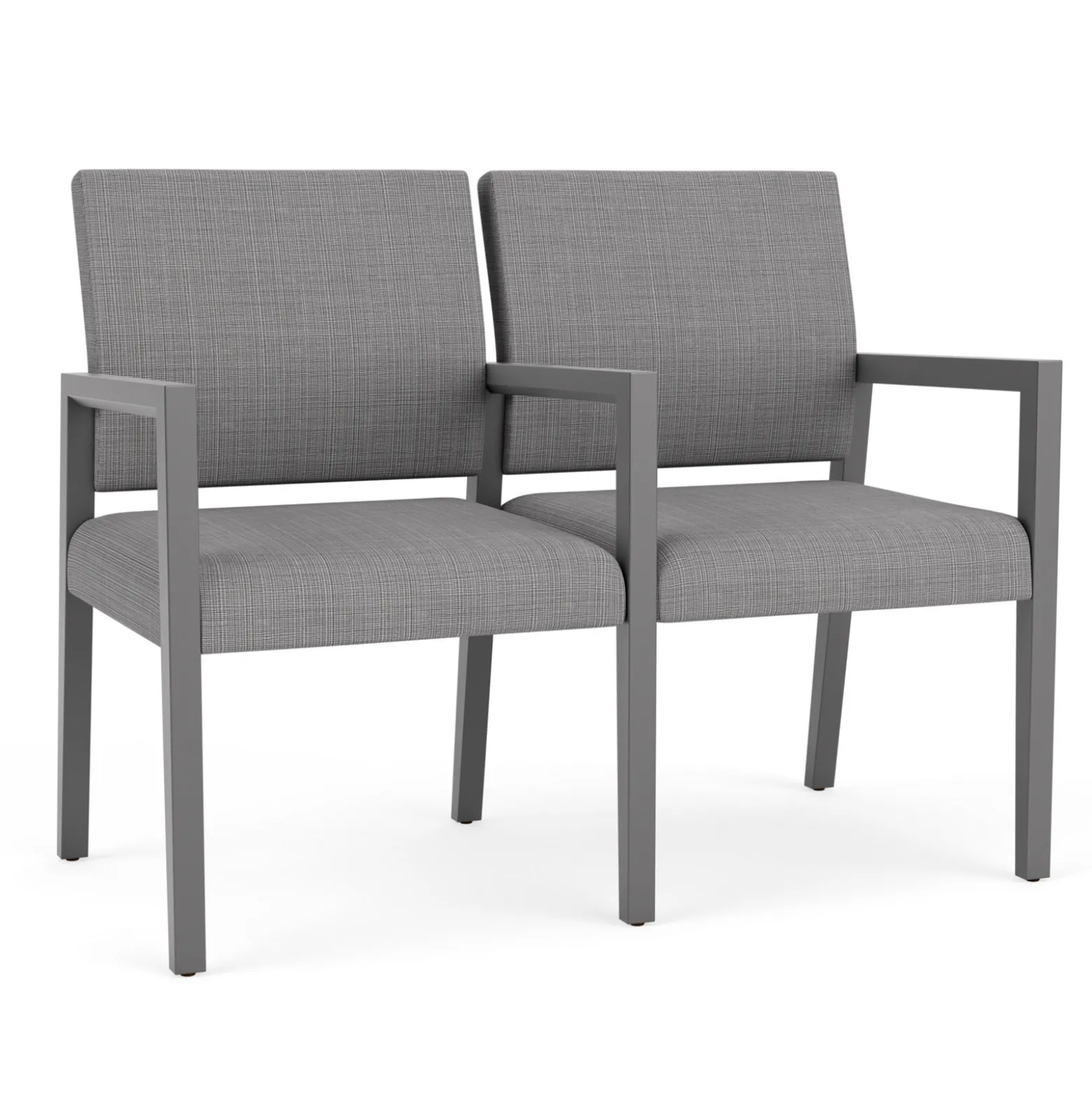 Hampton 2 Seat Sofa with Center Arms in Designer Upholstery