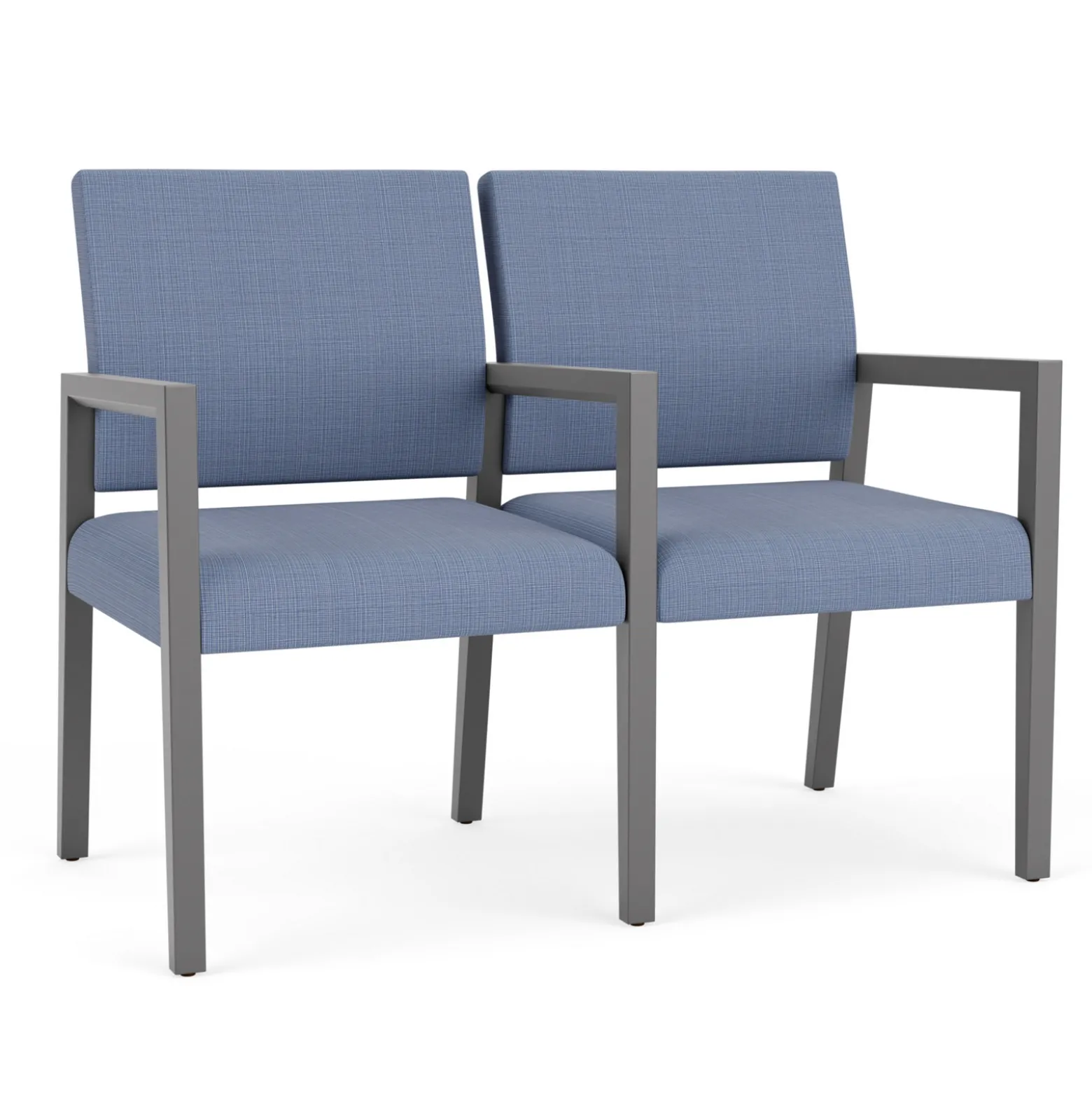 Hampton 2 Seat Sofa with Center Arms in Designer Upholstery