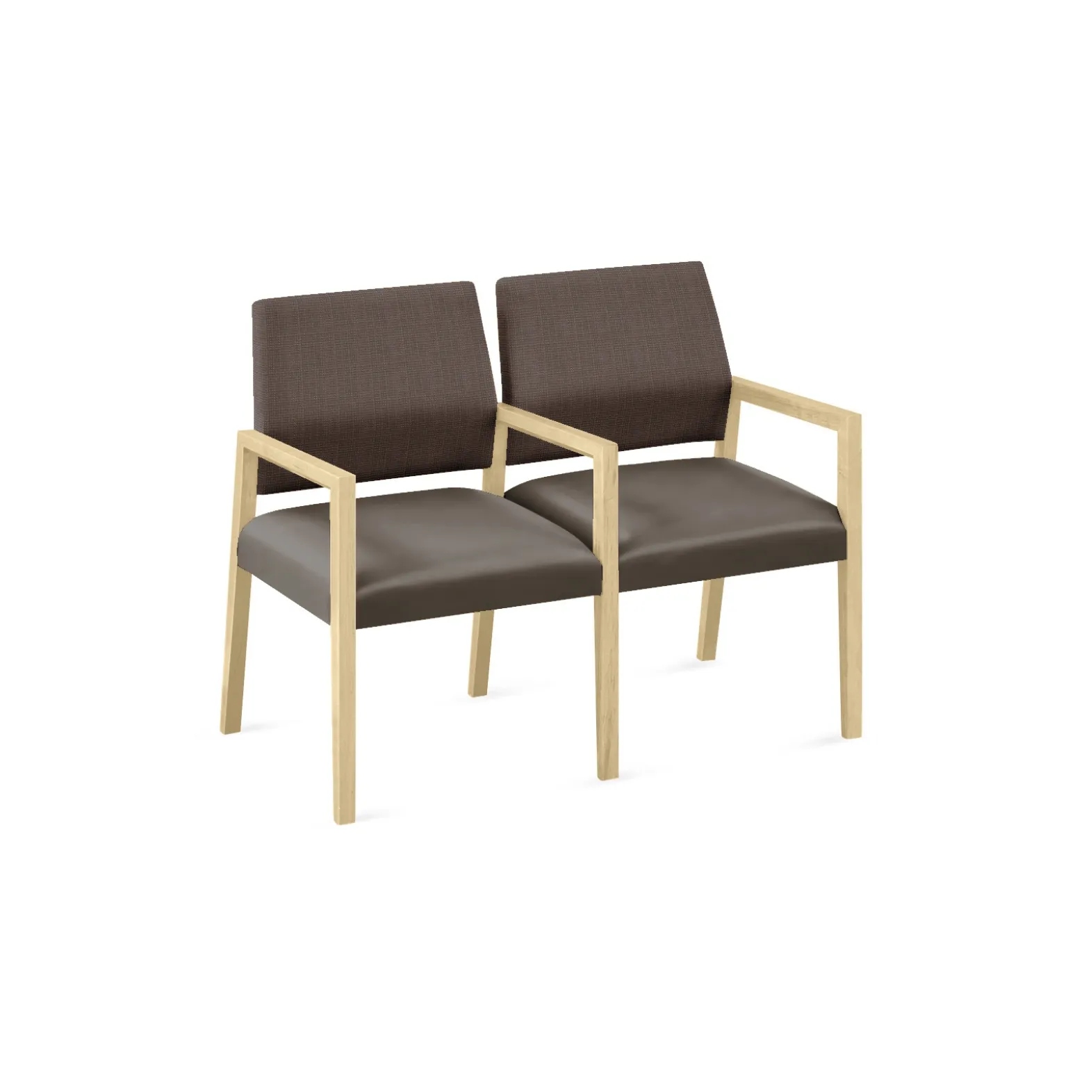 Hampton 2 Seat Sofa with Center Arms in Designer Upholstery