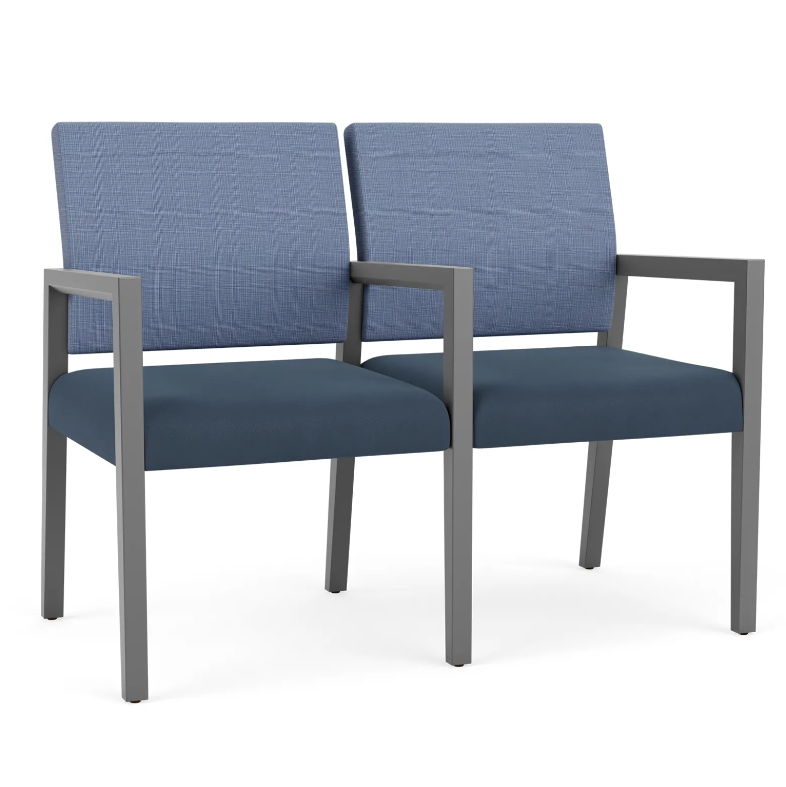 Hampton 2 Seat Sofa with Center Arms in Designer Upholstery