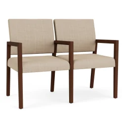 Hampton 2 Seat Sofa with Center Arms in Designer Upholstery