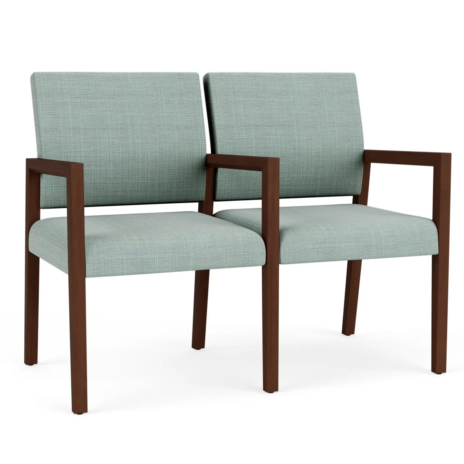 Hampton 2 Seat Sofa with Center Arms in Designer Upholstery