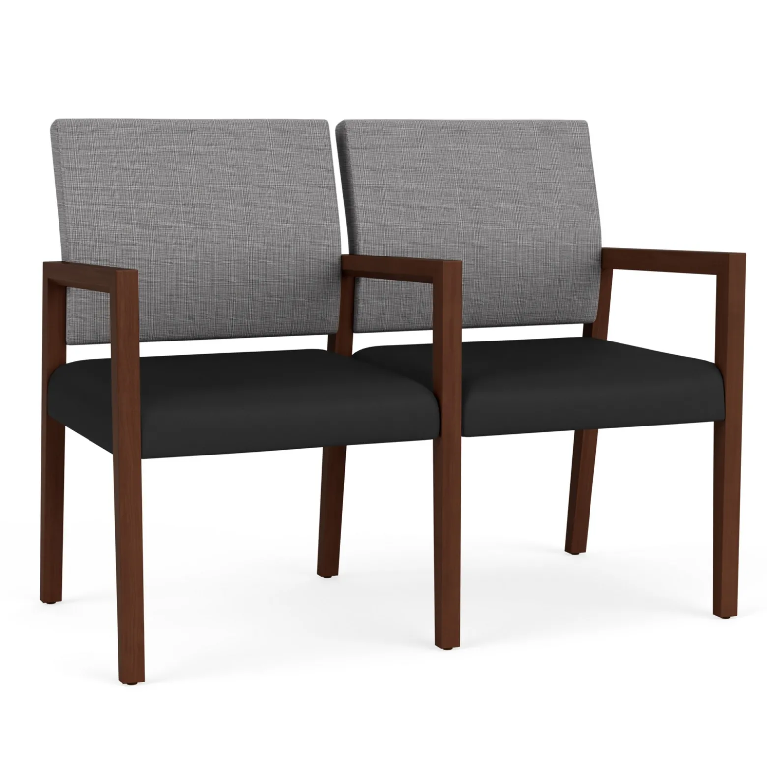 Hampton 2 Seat Sofa with Center Arms in Designer Upholstery