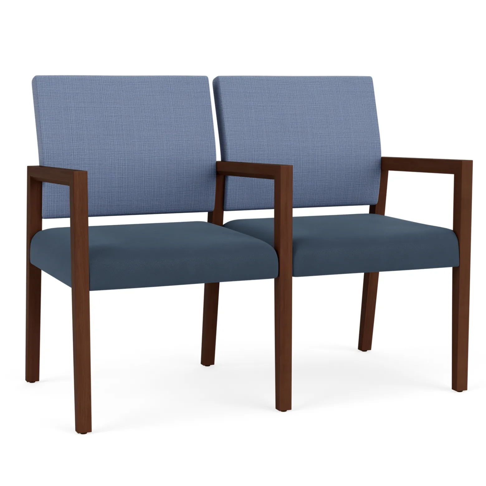 Hampton 2 Seat Sofa with Center Arms in Designer Upholstery