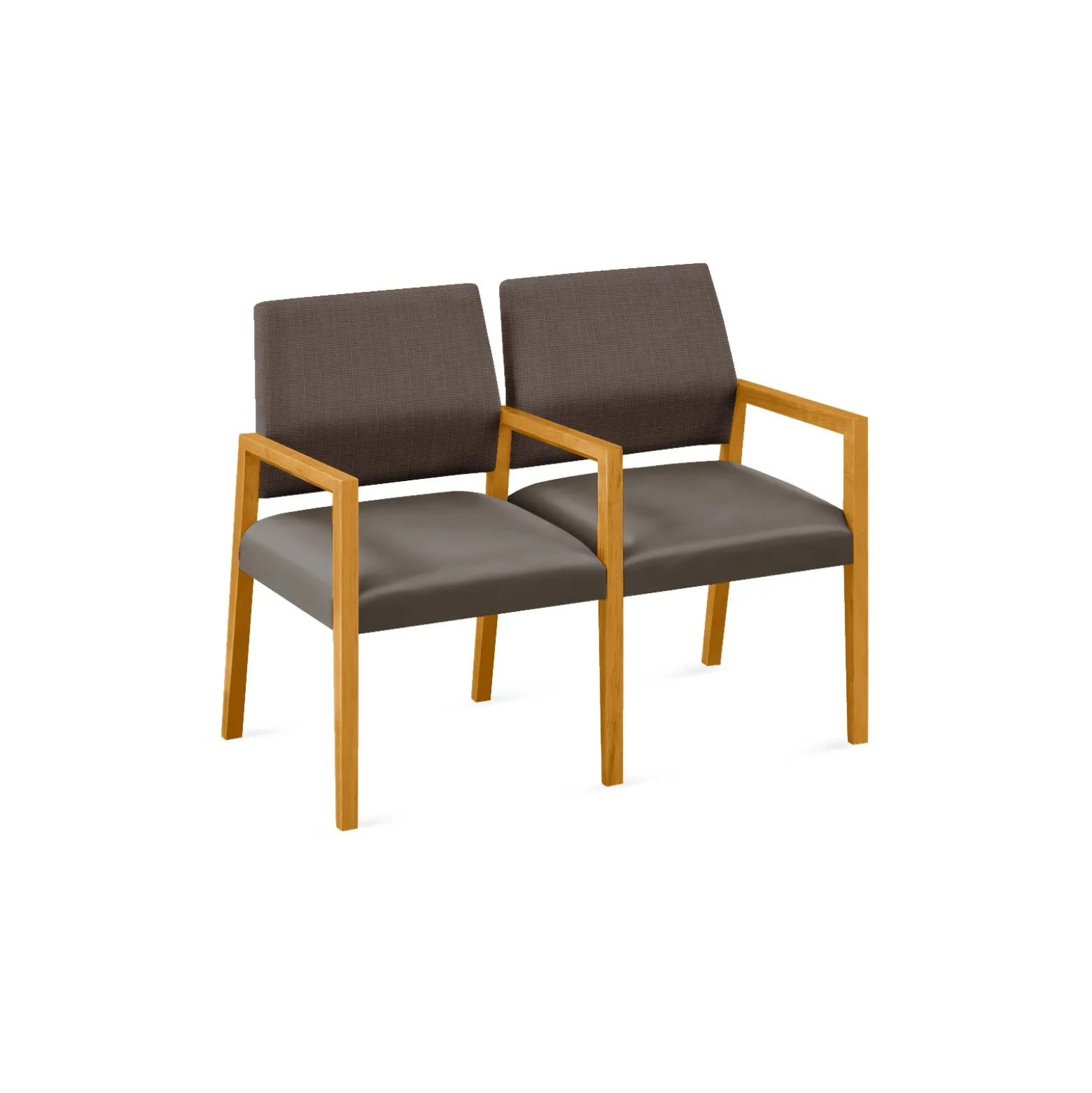 Hampton 2 Seat Sofa with Center Arms in Designer Upholstery
