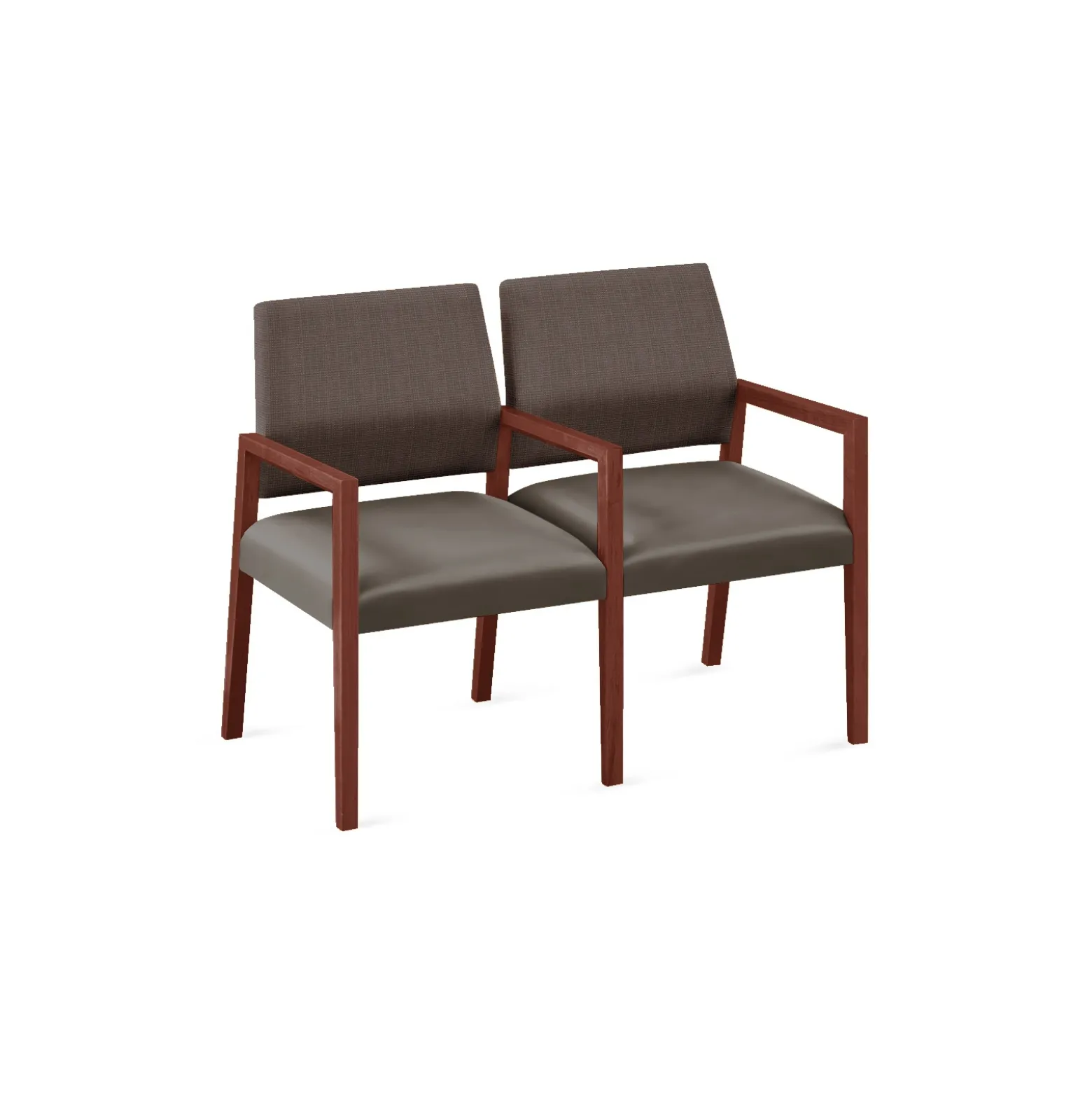 Hampton 2 Seat Sofa with Center Arms in Designer Upholstery