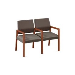 Hampton 2 Seat Sofa with Center Arms in Designer Upholstery