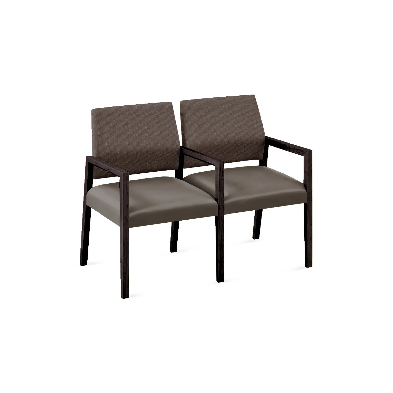 Hampton 2 Seat Sofa with Center Arms in Designer Upholstery
