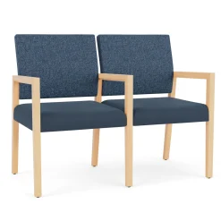 Hampton 2 Seat Sofa with Center Arms in Standard Upholstery