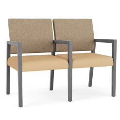 Hampton 2 Seat Sofa with Center Arms in Standard Upholstery