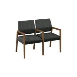 Hampton 2 Seat Sofa with Center Arms in Standard Upholstery