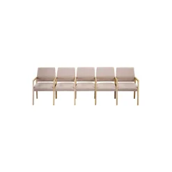 Hampton Five Seat Sofa with Center Arms in Standard Upholstery
