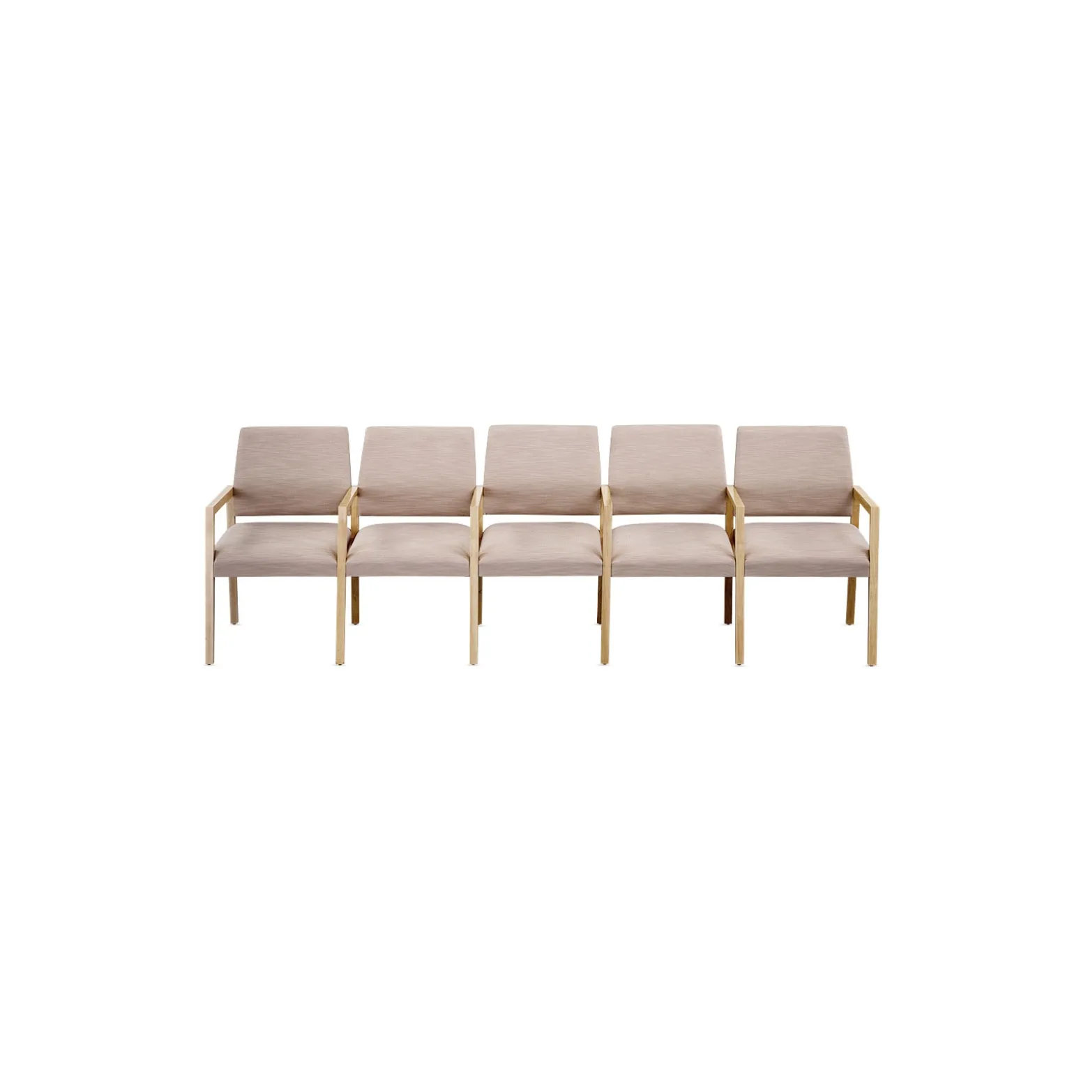 Hampton Five Seat Sofa with Center Arms in Standard Upholstery