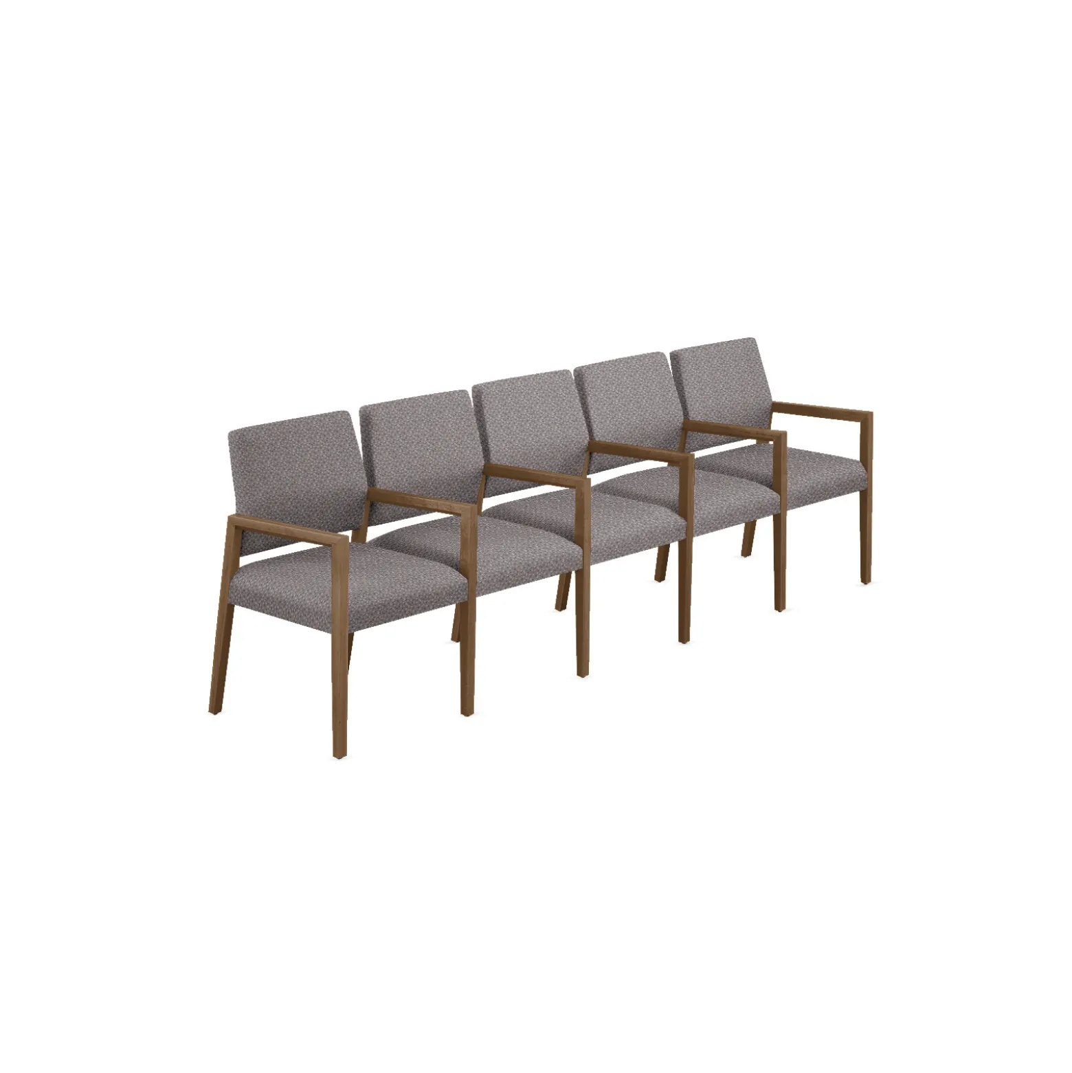 Hampton Five Seat Sofa with Center Arms in Standard Upholstery
