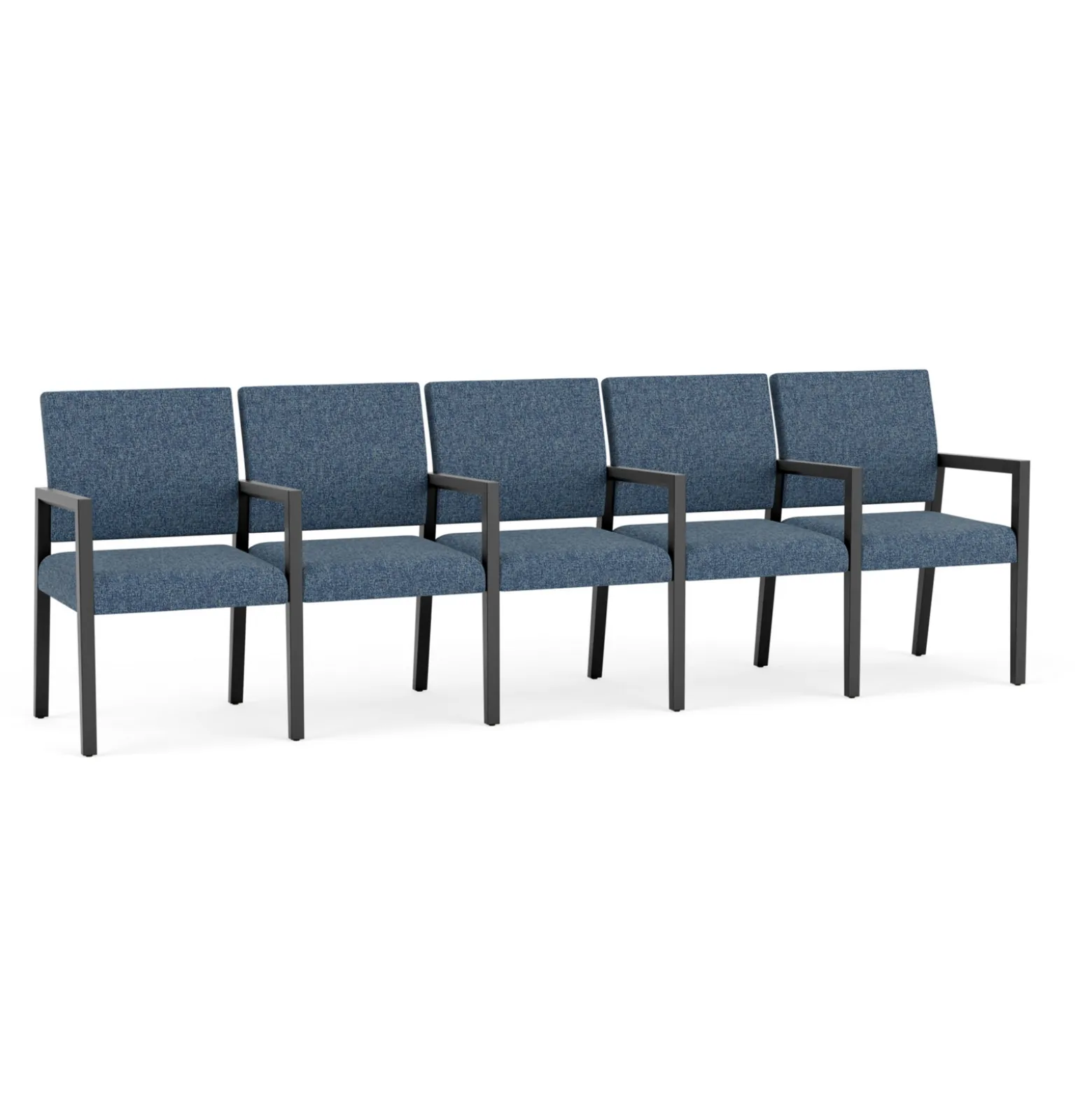 Hampton Five Seat Sofa with Center Arms in Standard Upholstery