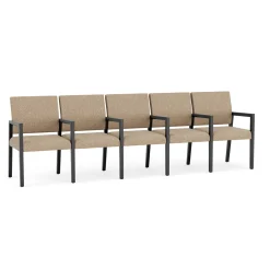 Hampton Five Seat Sofa with Center Arms in Standard Upholstery