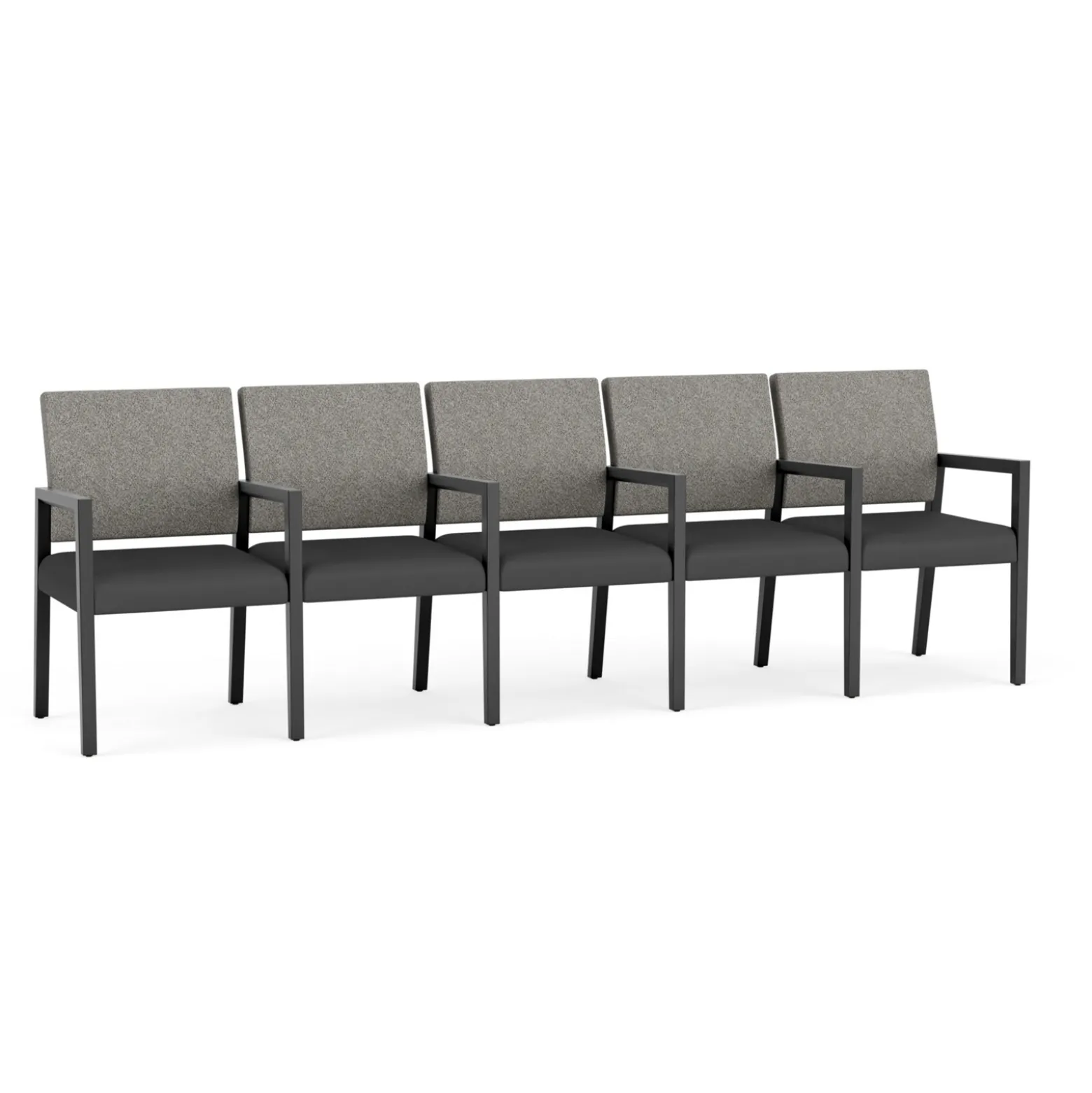 Hampton Five Seat Sofa with Center Arms in Standard Upholstery