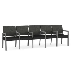 Hampton Five Seat Sofa with Center Arms in Standard Upholstery