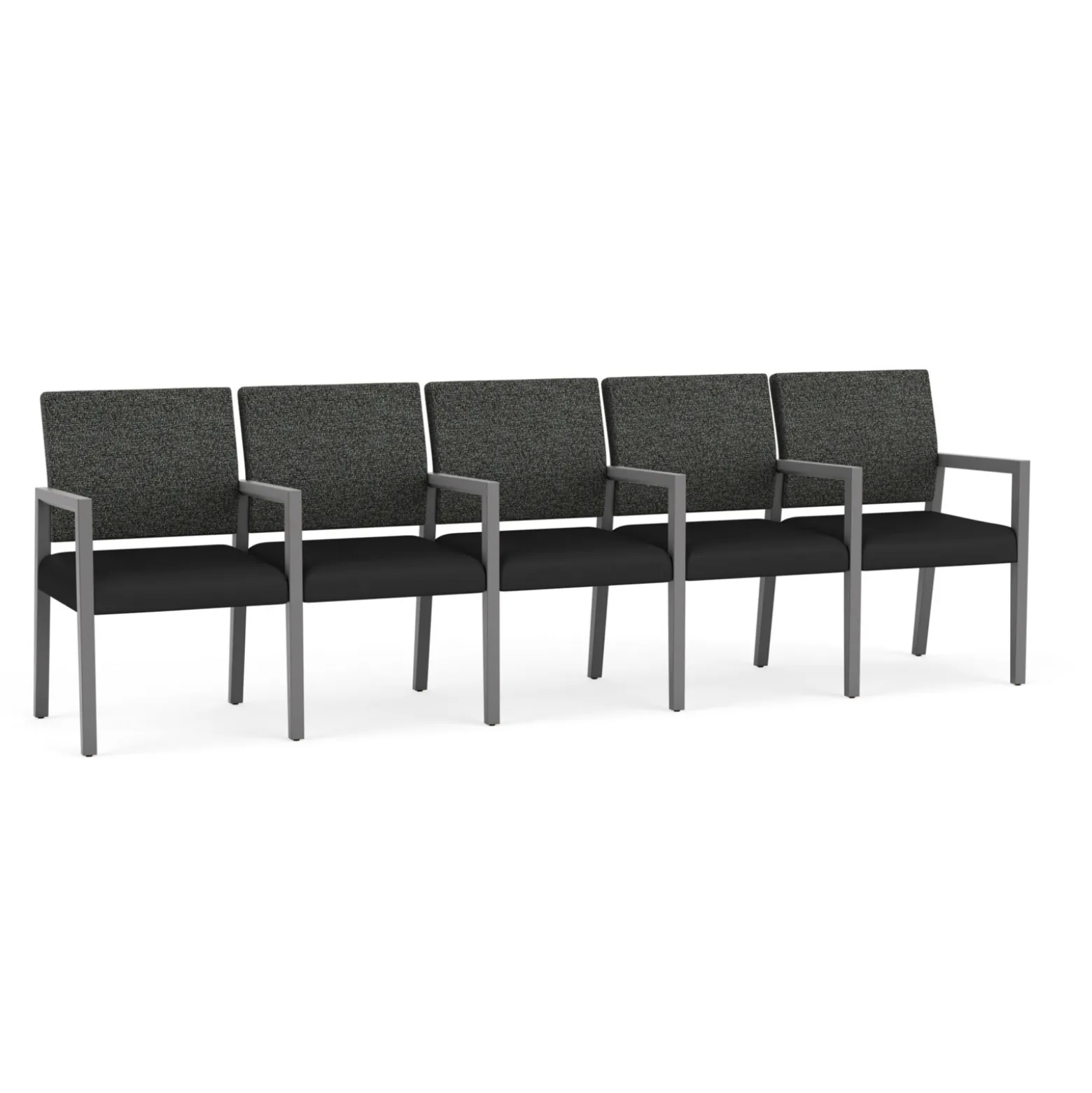 Hampton Five Seat Sofa with Center Arms in Standard Upholstery