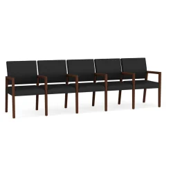 Hampton Five Seat Sofa with Center Arms in Standard Upholstery
