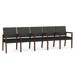 Hampton Five Seat Sofa with Center Arms in Standard Upholstery