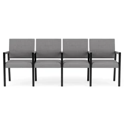 Hampton Four Seat Sofa with Center Arms in Designer Upholstery