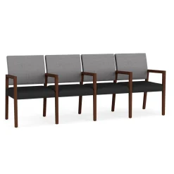 Hampton Four Seat Sofa with Center Arms in Designer Upholstery
