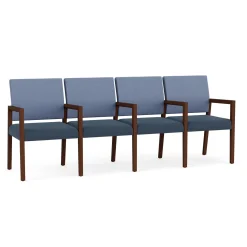 Hampton Four Seat Sofa with Center Arms in Designer Upholstery