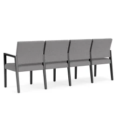 Hampton Four Seat Sofa with Center Arms in Designer Upholstery