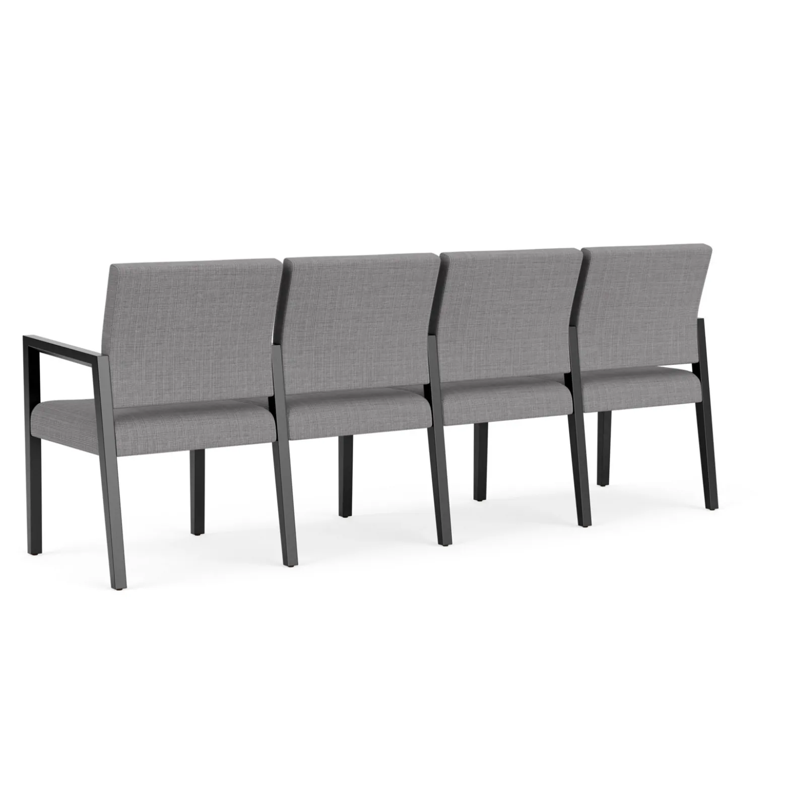 Hampton Four Seat Sofa with Center Arms in Designer Upholstery