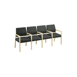 Hampton Four Seat Sofa with Center Arms in Standard Upholstery