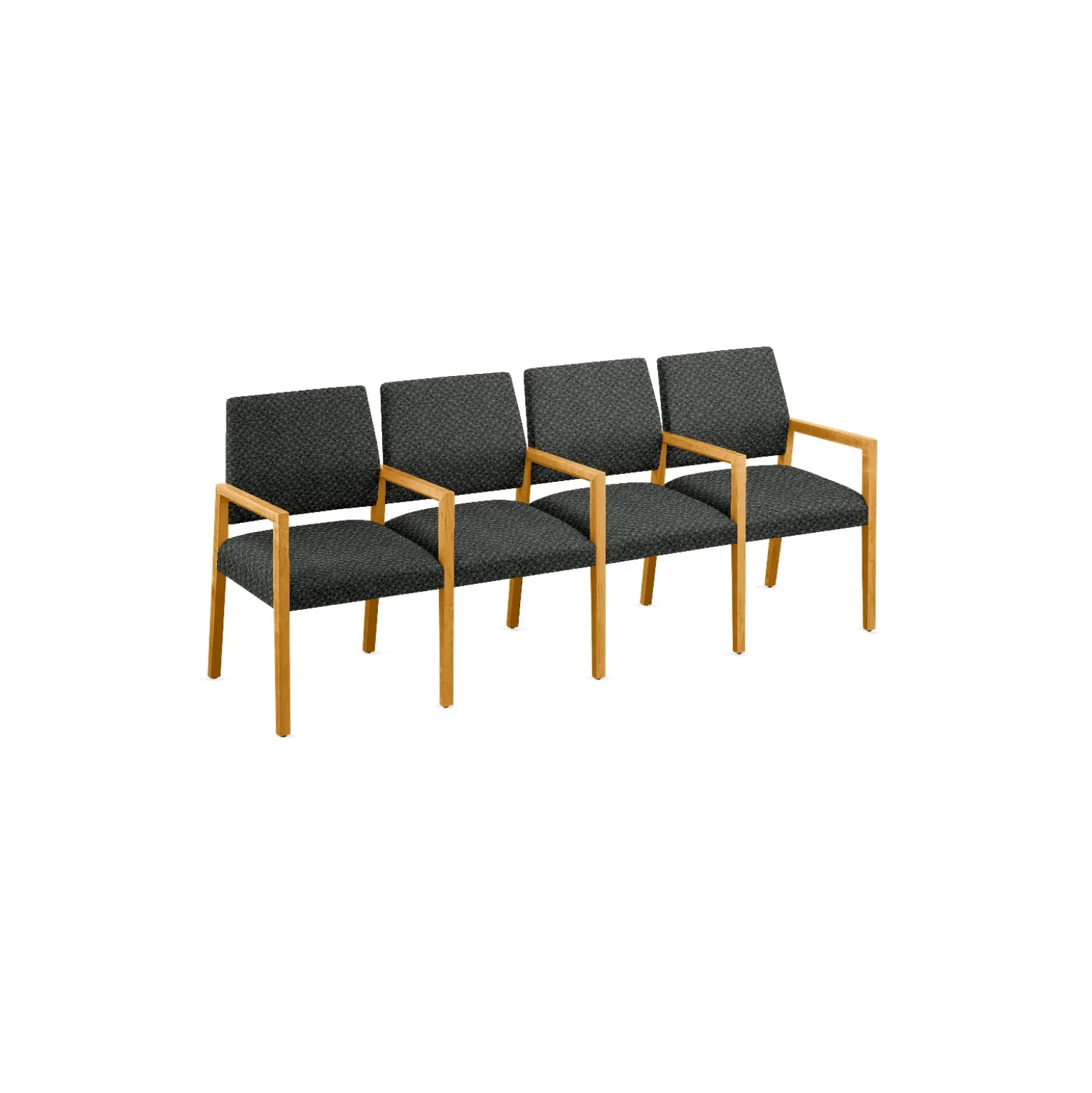 Hampton Four Seat Sofa with Center Arms in Standard Upholstery