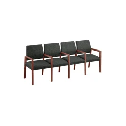 Hampton Four Seat Sofa with Center Arms in Standard Upholstery