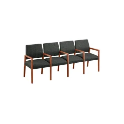 Hampton Four Seat Sofa with Center Arms in Standard Upholstery