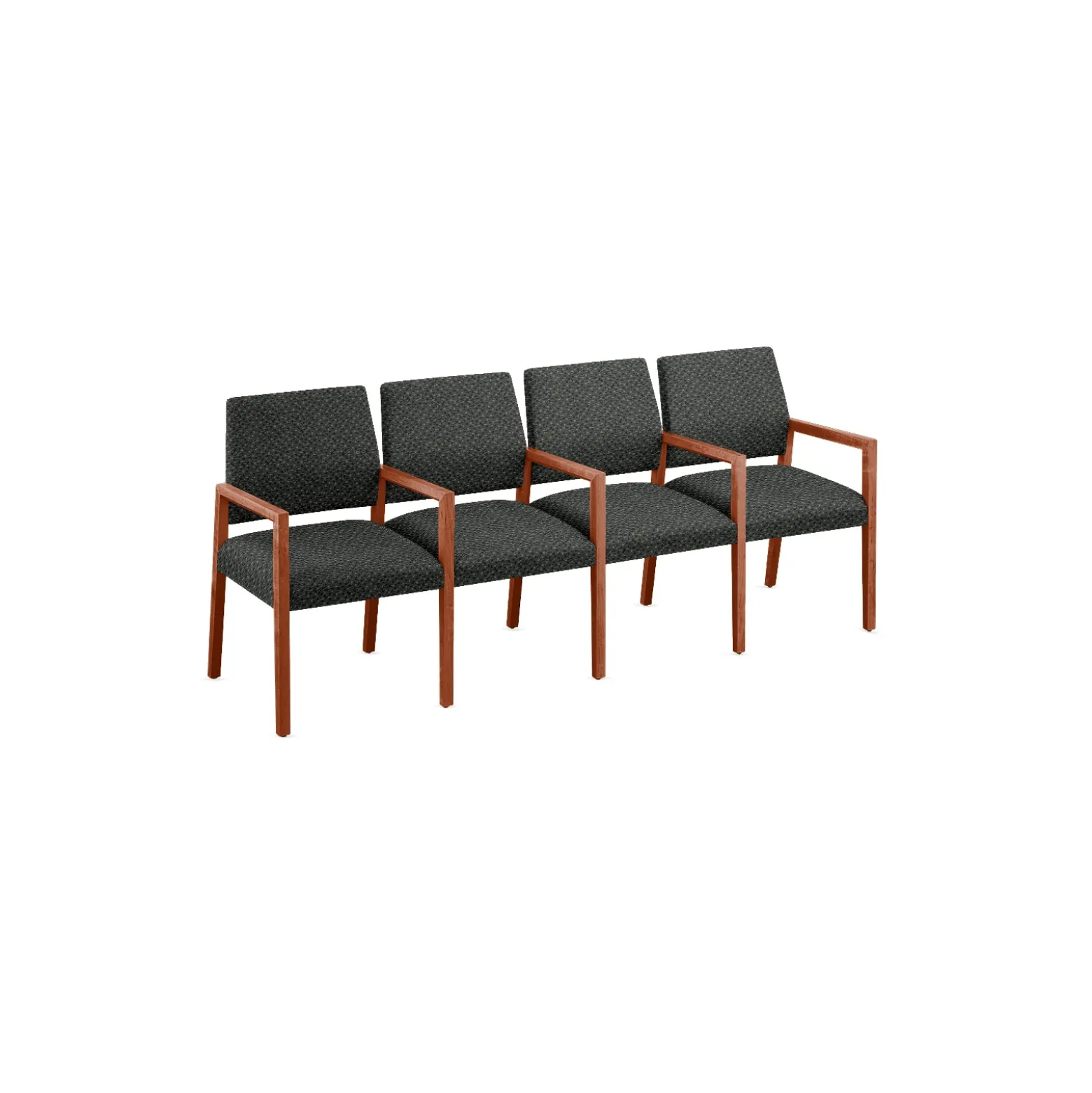 Hampton Four Seat Sofa with Center Arms in Standard Upholstery