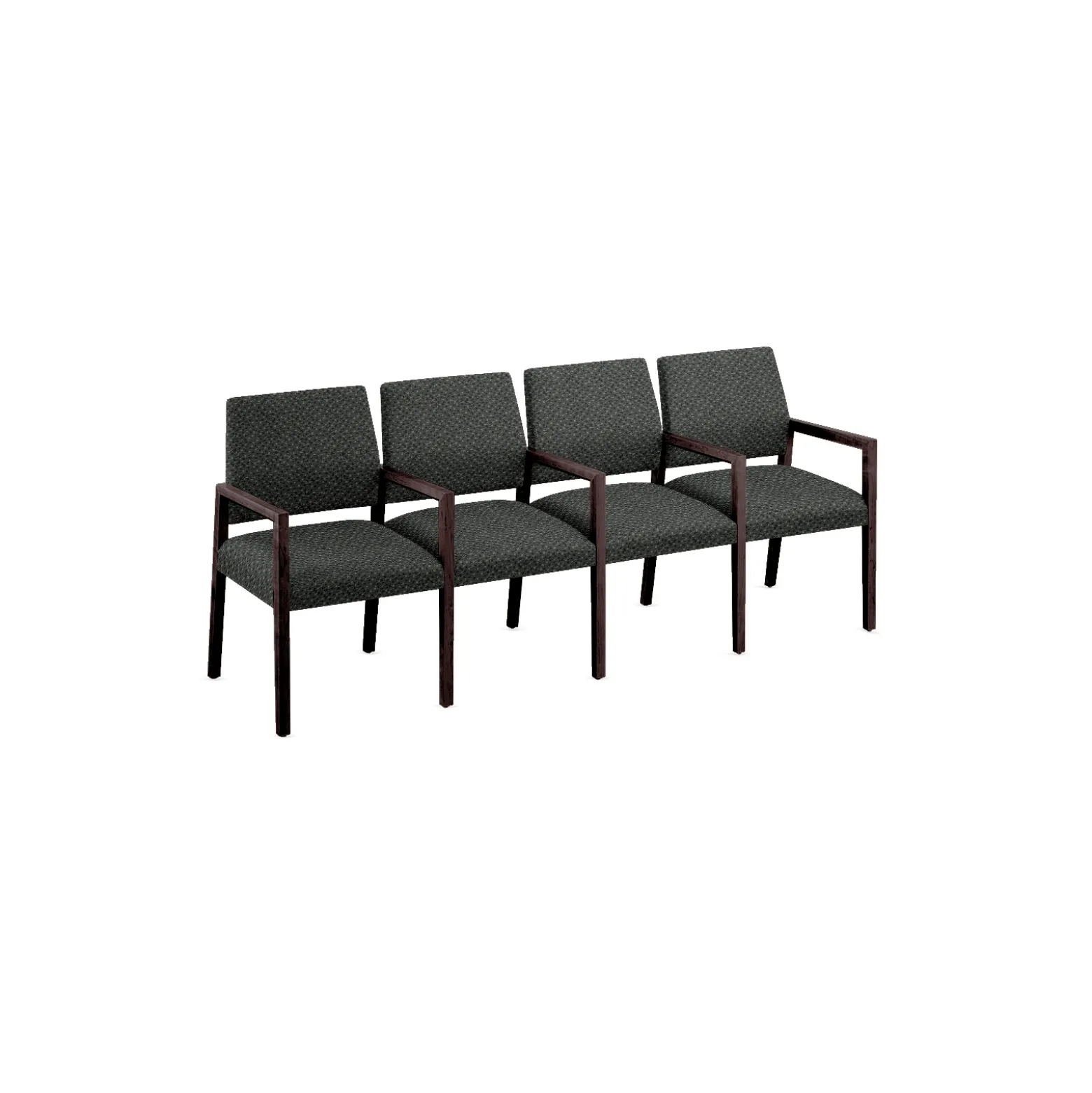 Hampton Four Seat Sofa with Center Arms in Standard Upholstery