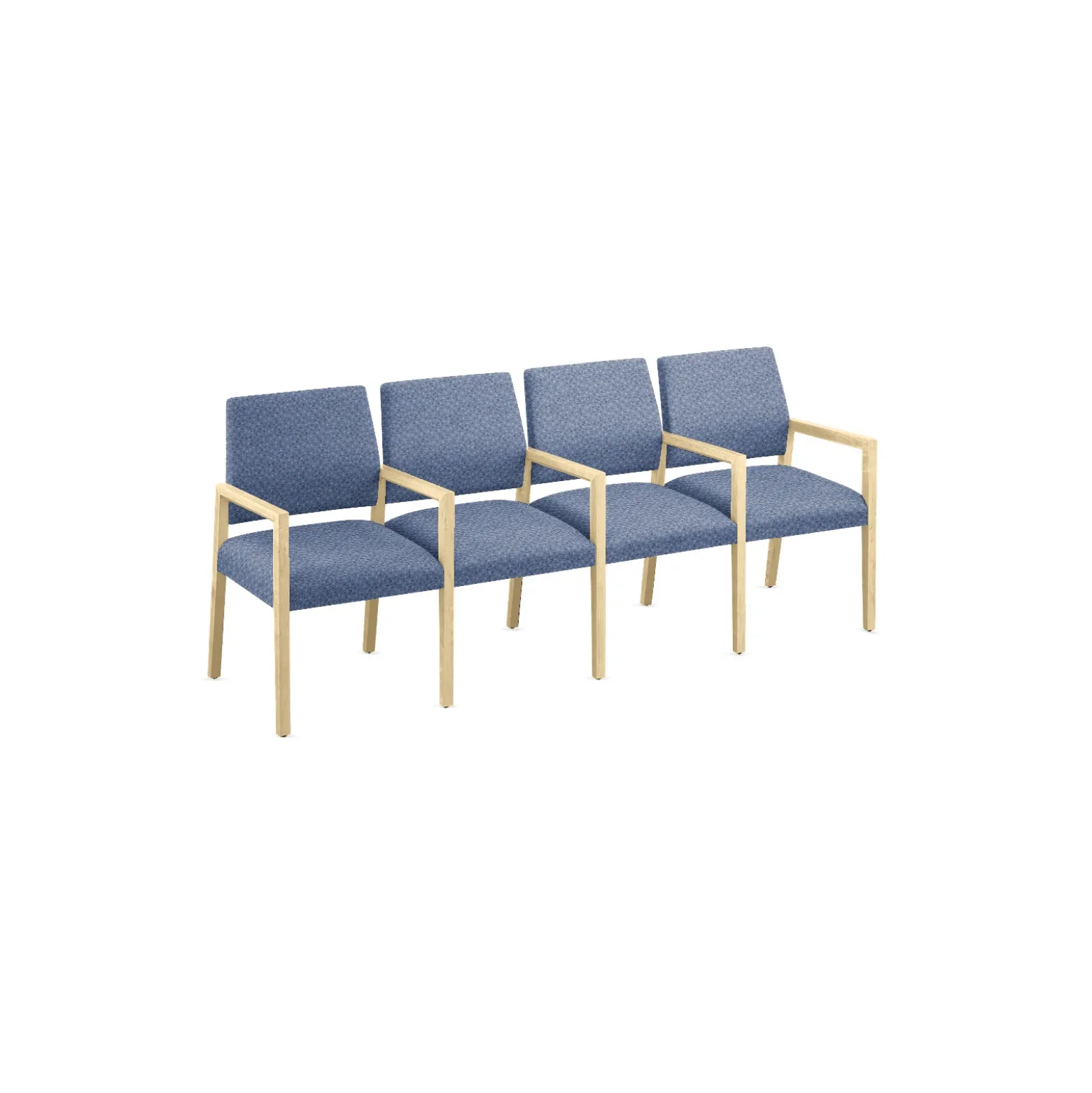Hampton Four Seat Sofa with Center Arms in Standard Upholstery