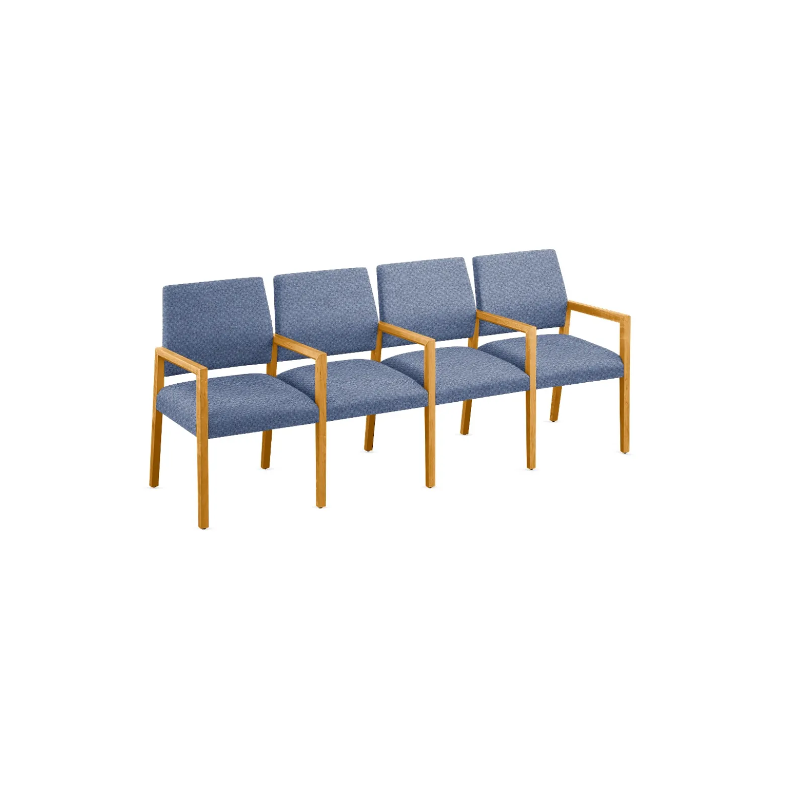 Hampton Four Seat Sofa with Center Arms in Standard Upholstery