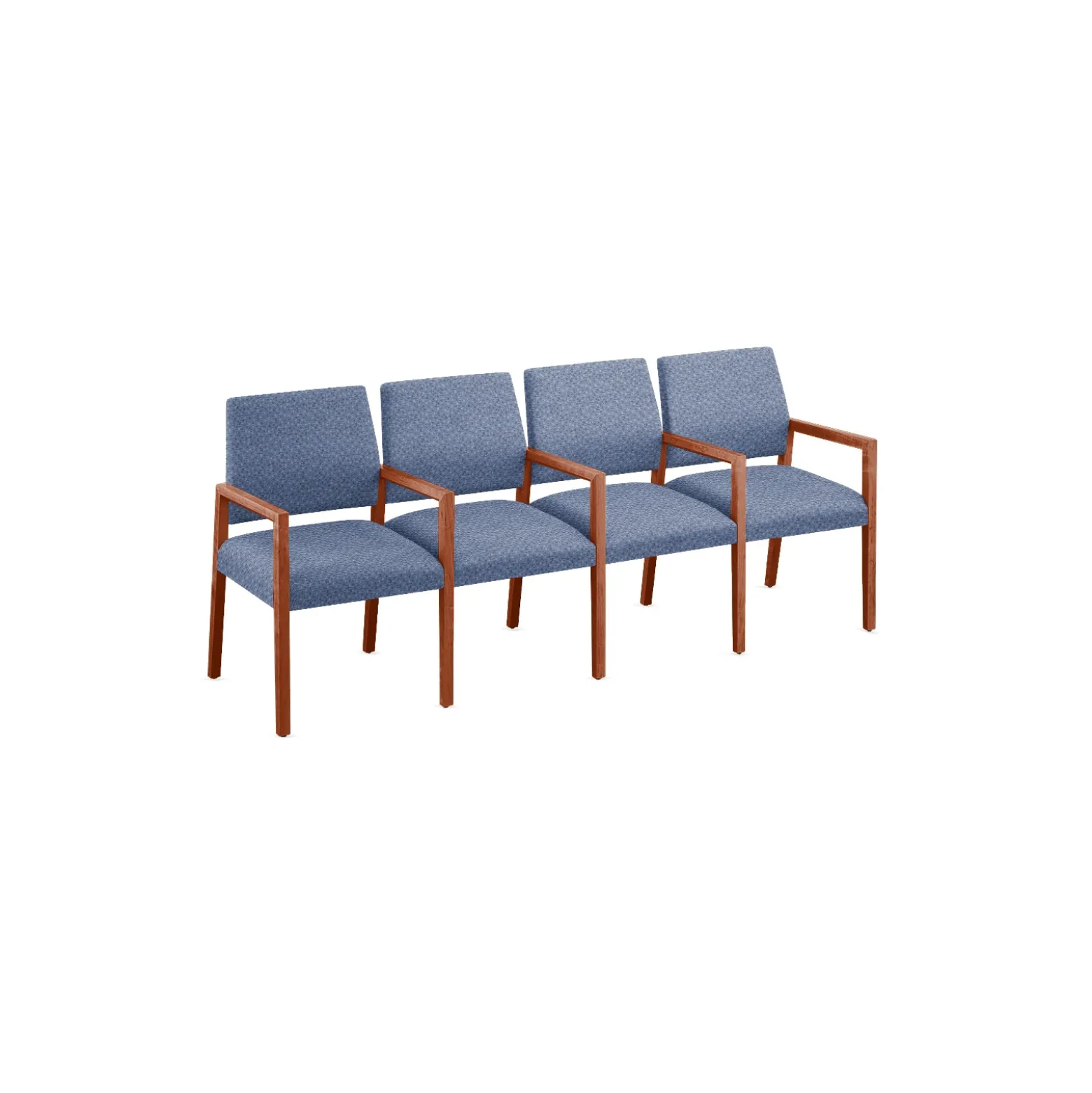 Hampton Four Seat Sofa with Center Arms in Standard Upholstery