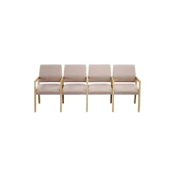 Hampton Four Seat Sofa with Center Arms in Standard Upholstery