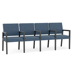 Hampton Four Seat Sofa with Center Arms in Standard Upholstery