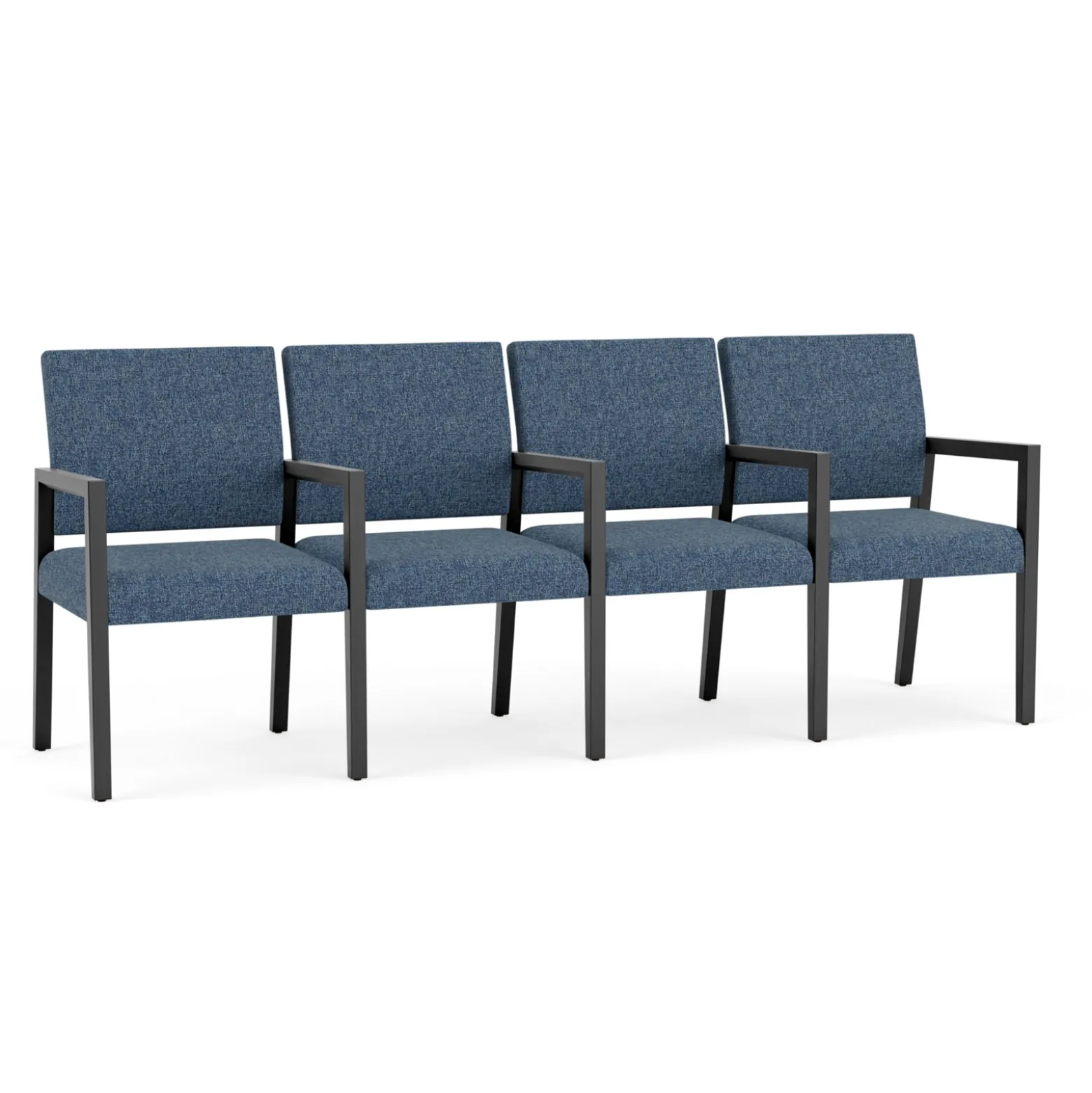 Hampton Four Seat Sofa with Center Arms in Standard Upholstery