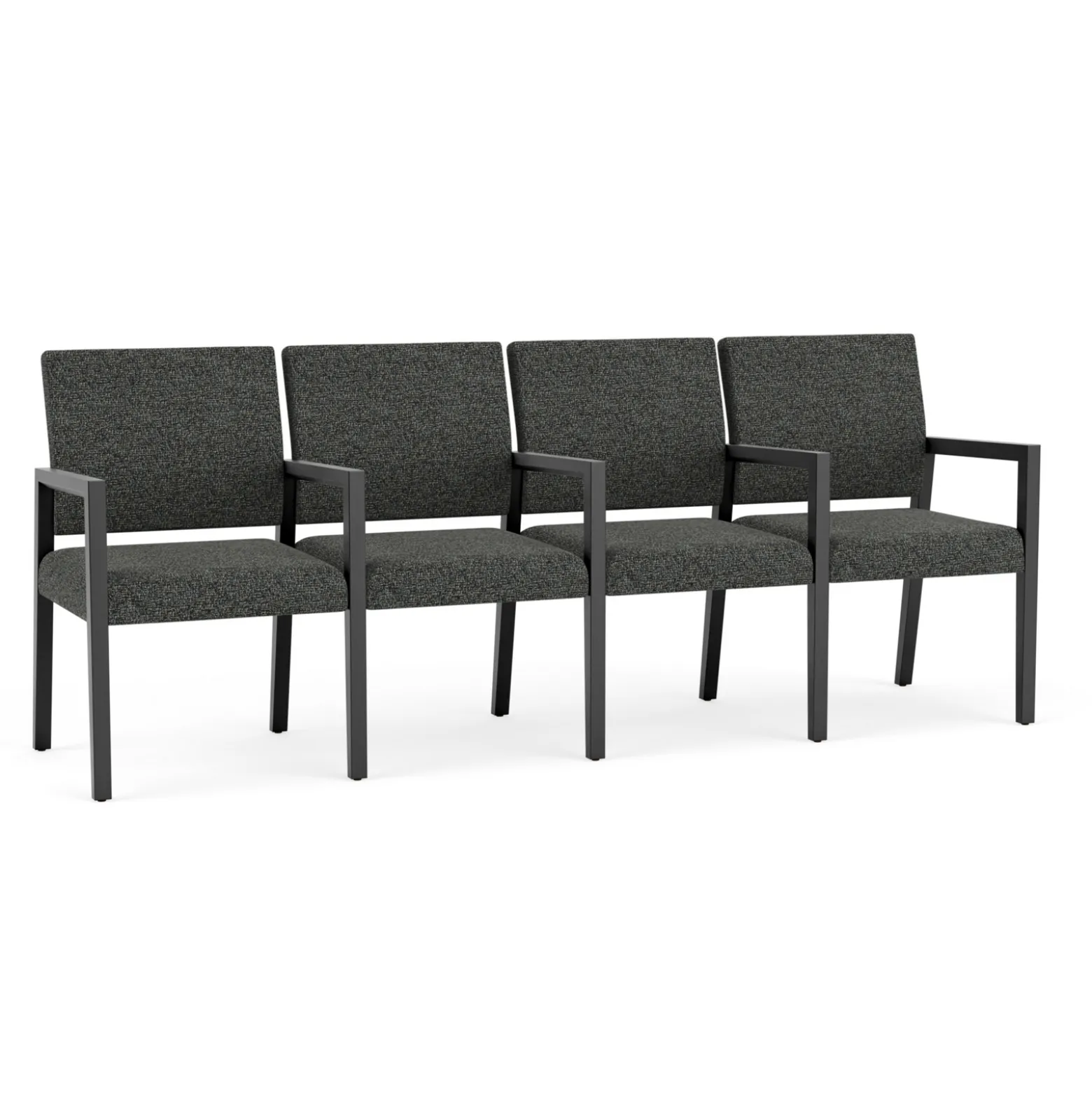 Hampton Four Seat Sofa with Center Arms in Standard Upholstery