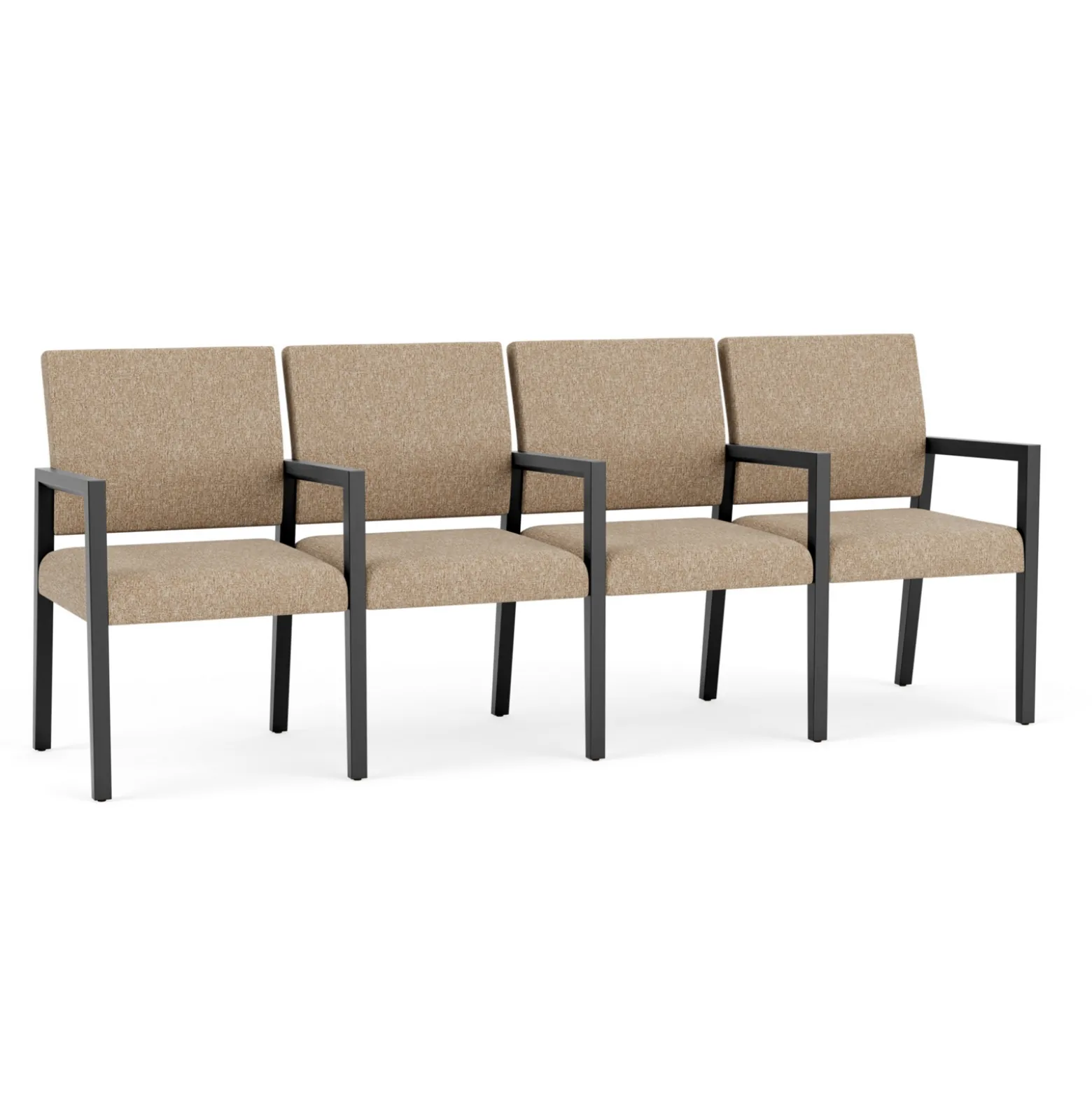 Hampton Four Seat Sofa with Center Arms in Standard Upholstery