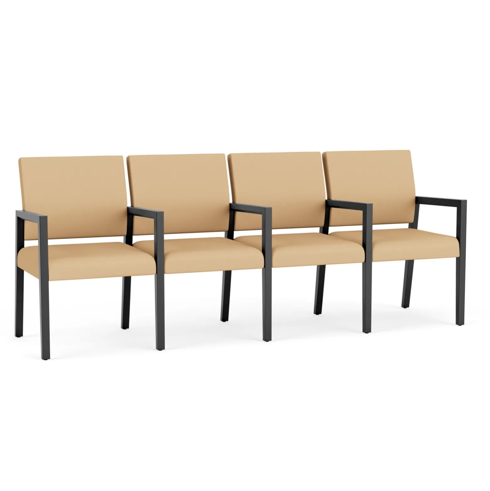 Hampton Four Seat Sofa with Center Arms in Standard Upholstery