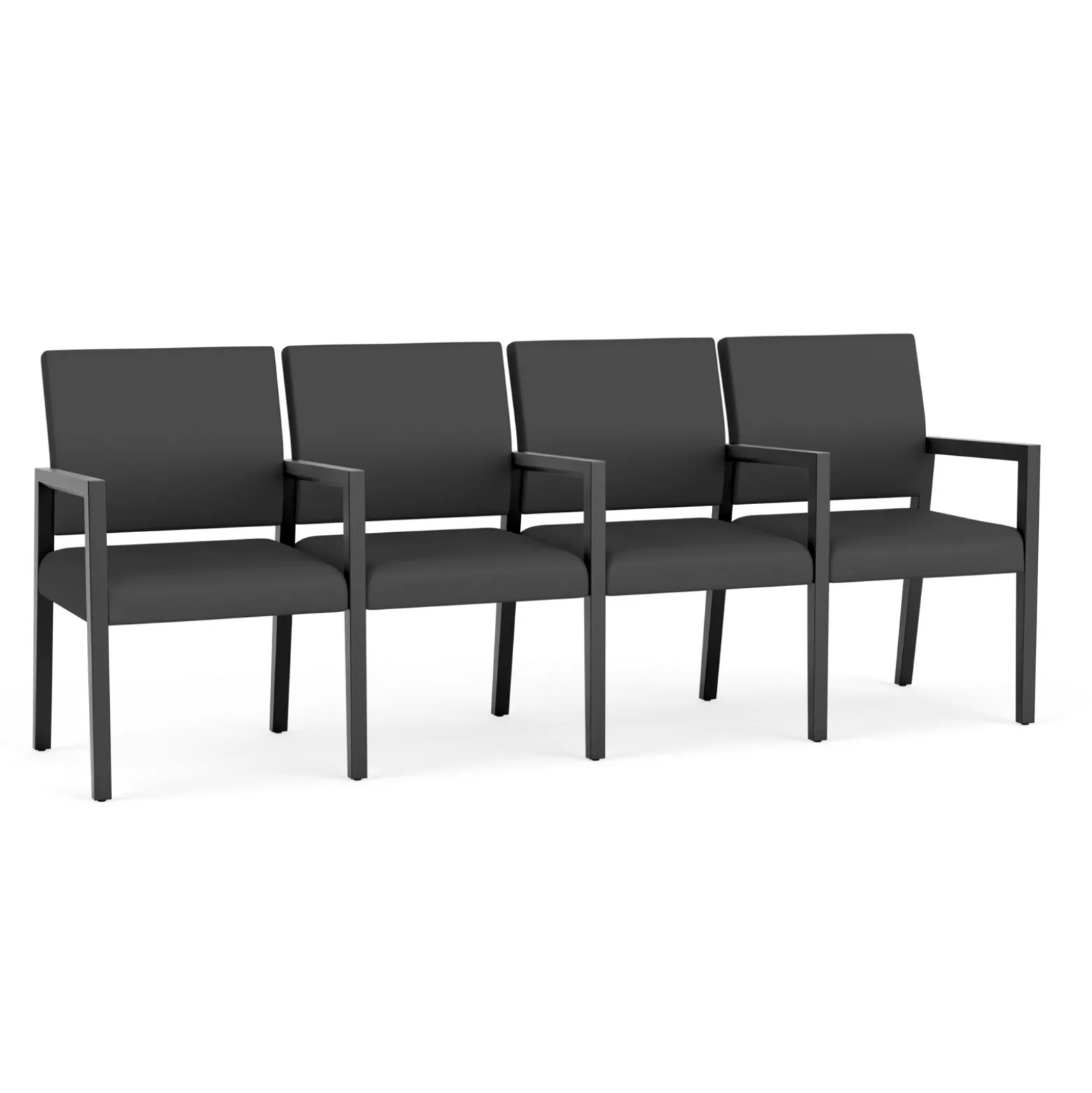Hampton Four Seat Sofa with Center Arms in Standard Upholstery