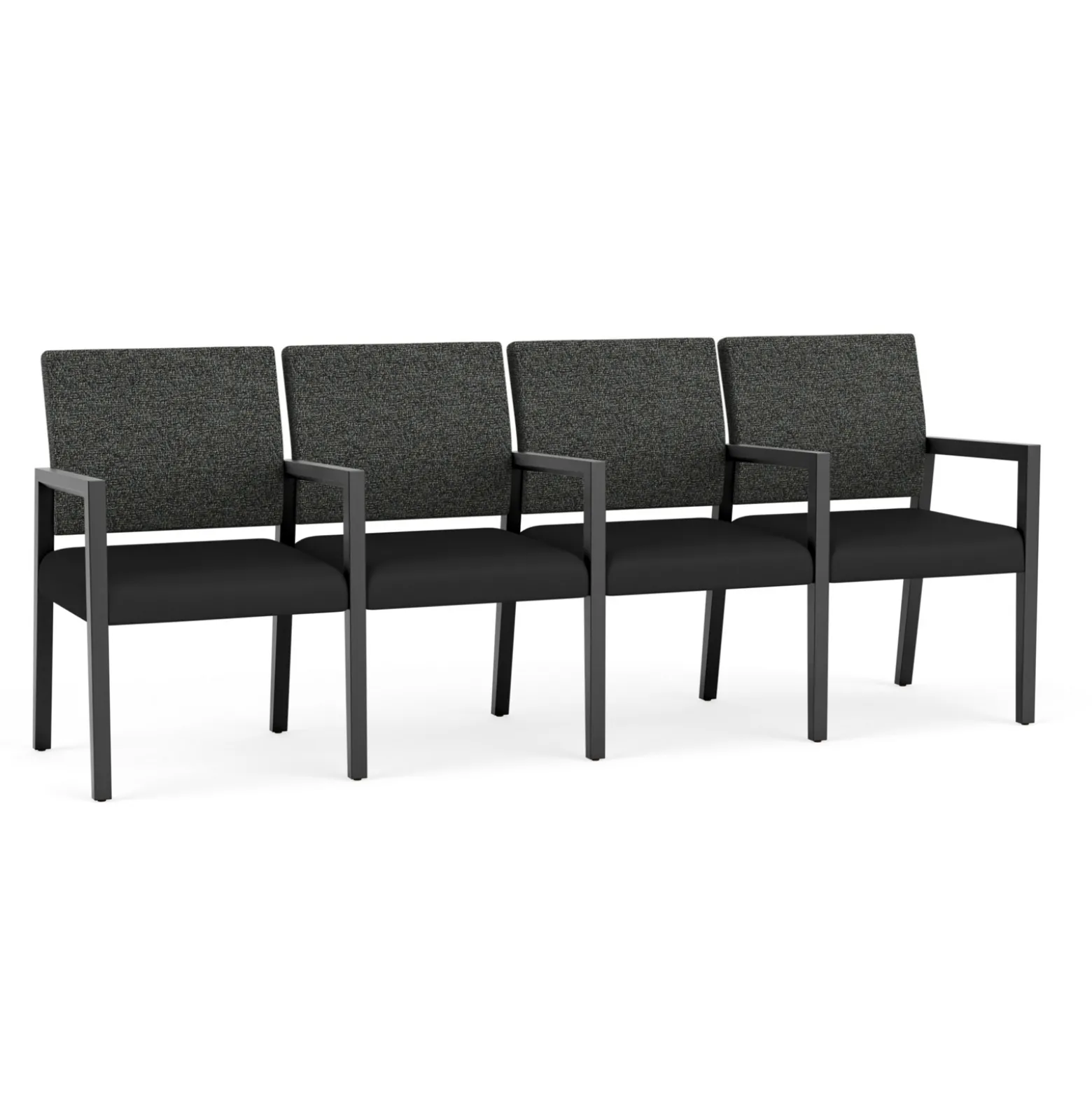 Hampton Four Seat Sofa with Center Arms in Standard Upholstery