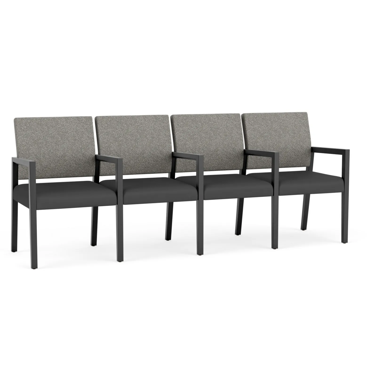 Hampton Four Seat Sofa with Center Arms in Standard Upholstery